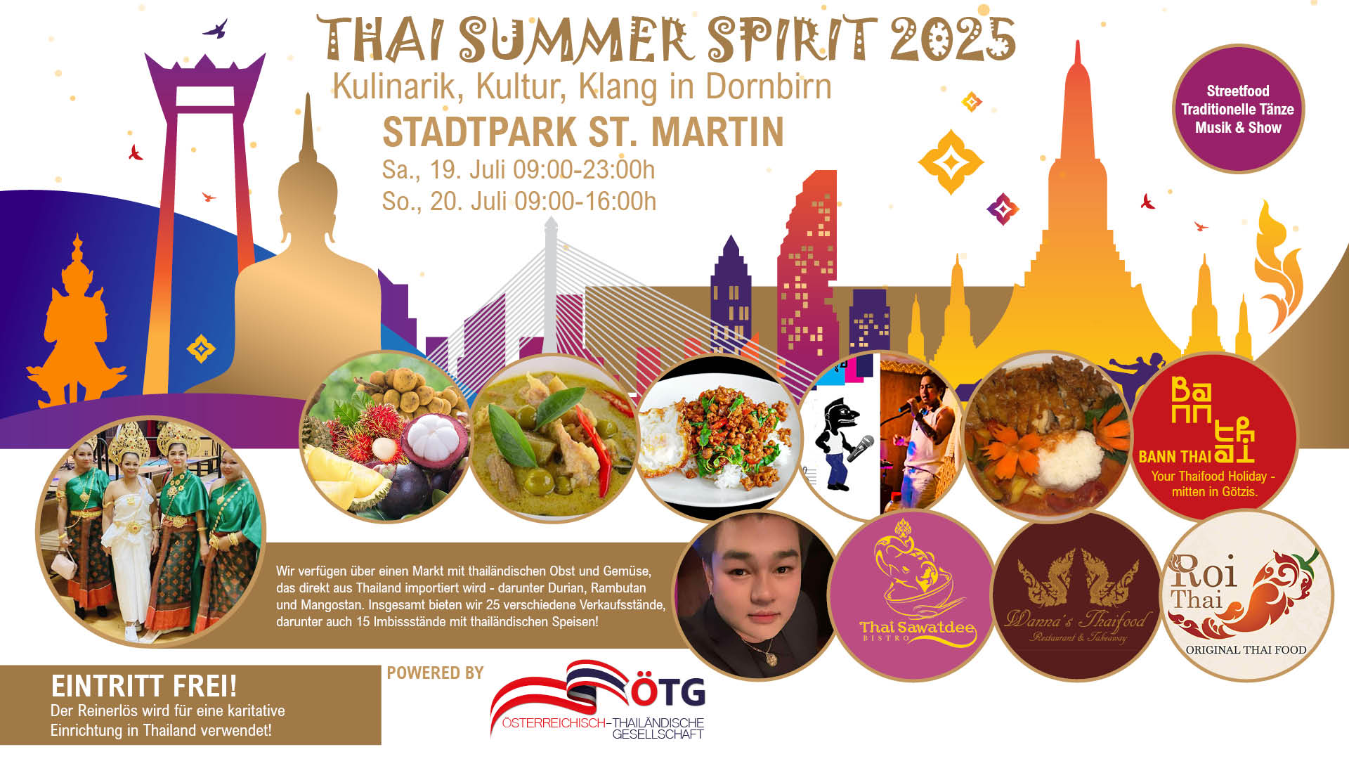 Thai Summer Spirit: Kulinarik, Kultur, Klang in Dornbirn am 19./20.07