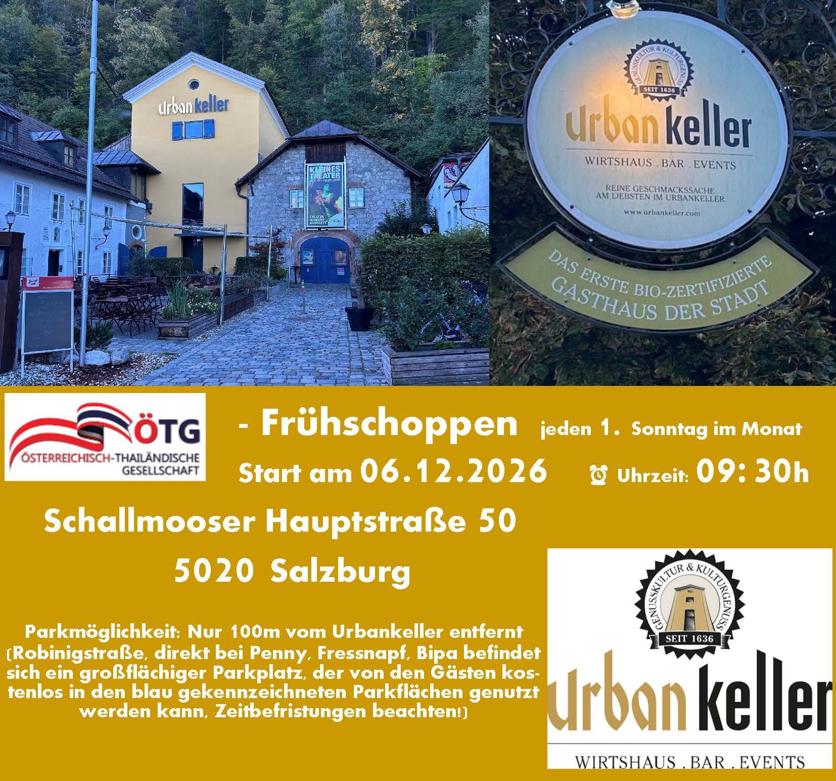 ÖTG-Frühschoppen jeden 1. Sonntag im Monat